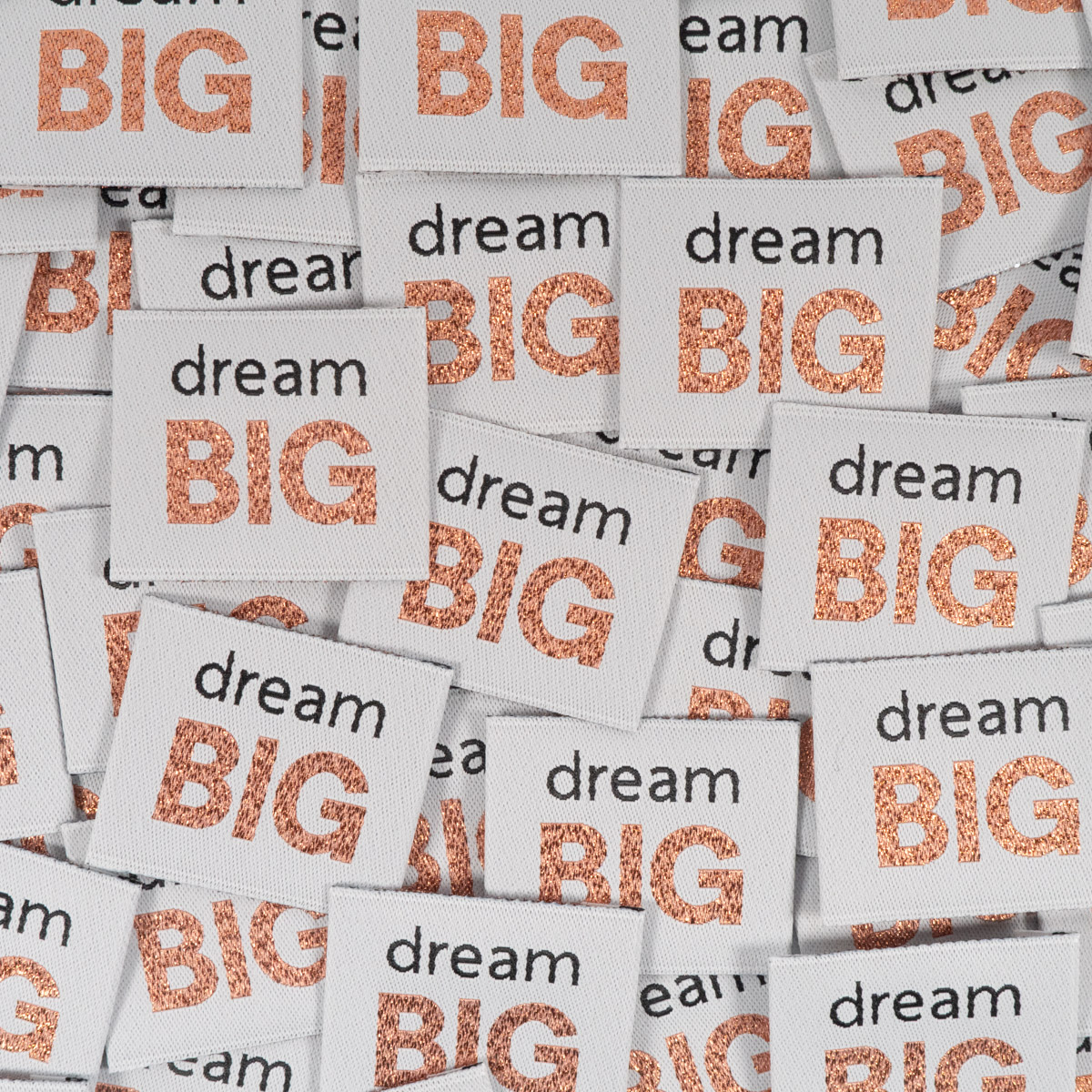 Etiquettes tissées - Dream big