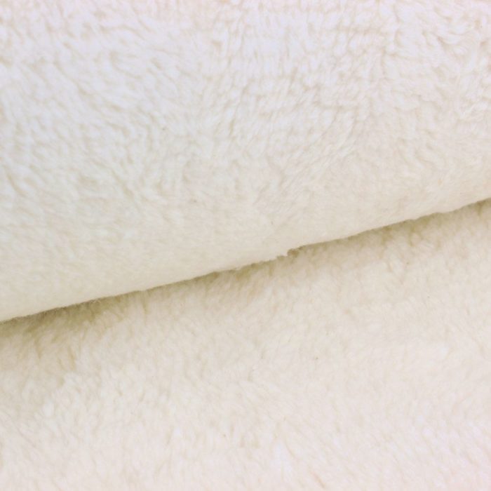 Tissu peluche - coton bio GOTS