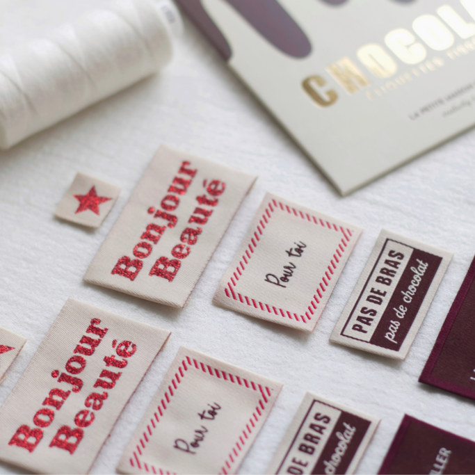 Etiquettes tissées - Chocolat – Image 3