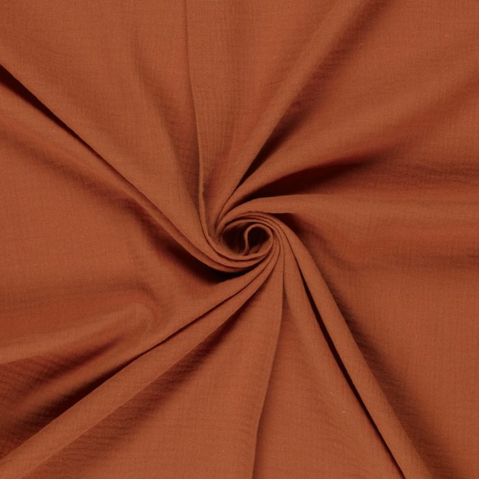 tissu double gaze - Tomette – Image 2