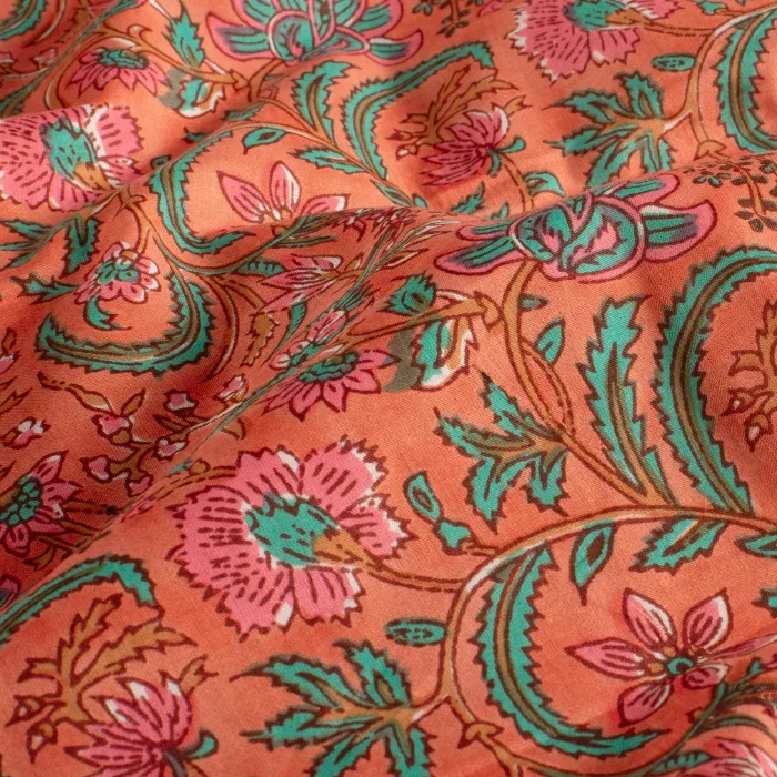 tissu indienne - Vieux rose