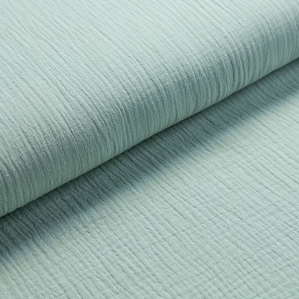tissu double gaze - Menthe