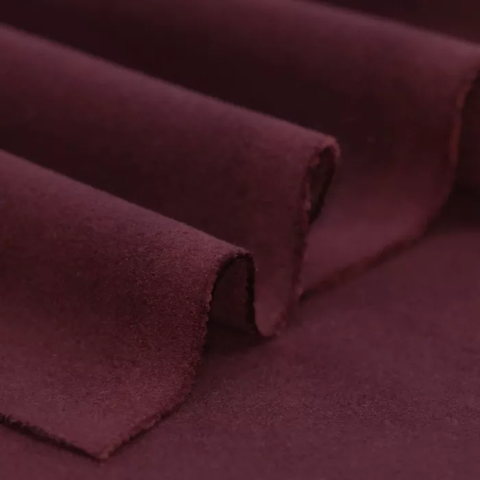 Tissu lainage - Prune