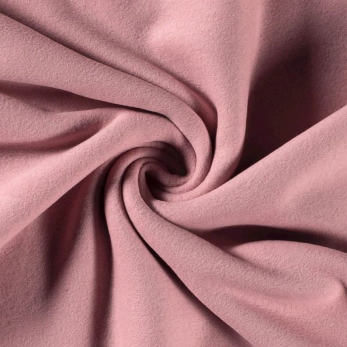 Tissu lainage - Rose poudré