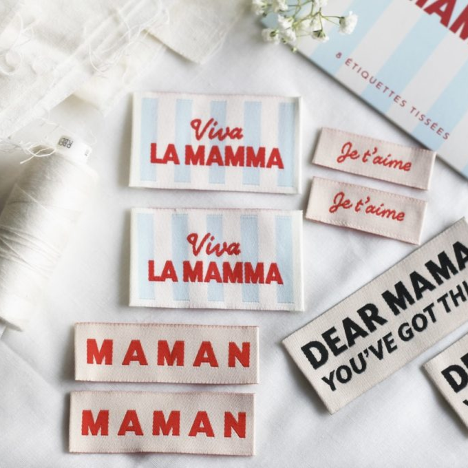 Etiquettes tissées - Viva la mama