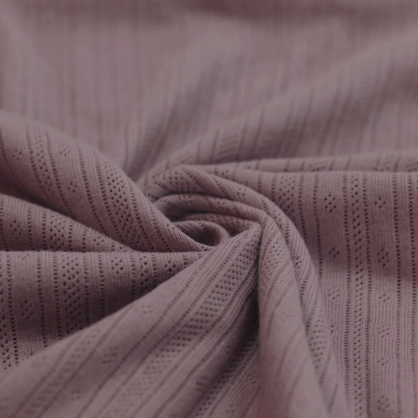 tissu jersey - Pointelle mauve